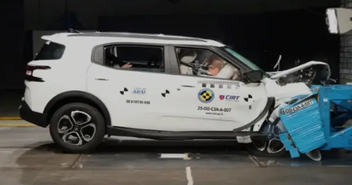 Citroen Aircross SUV Gets 5-Star Bharat NCAP Rating