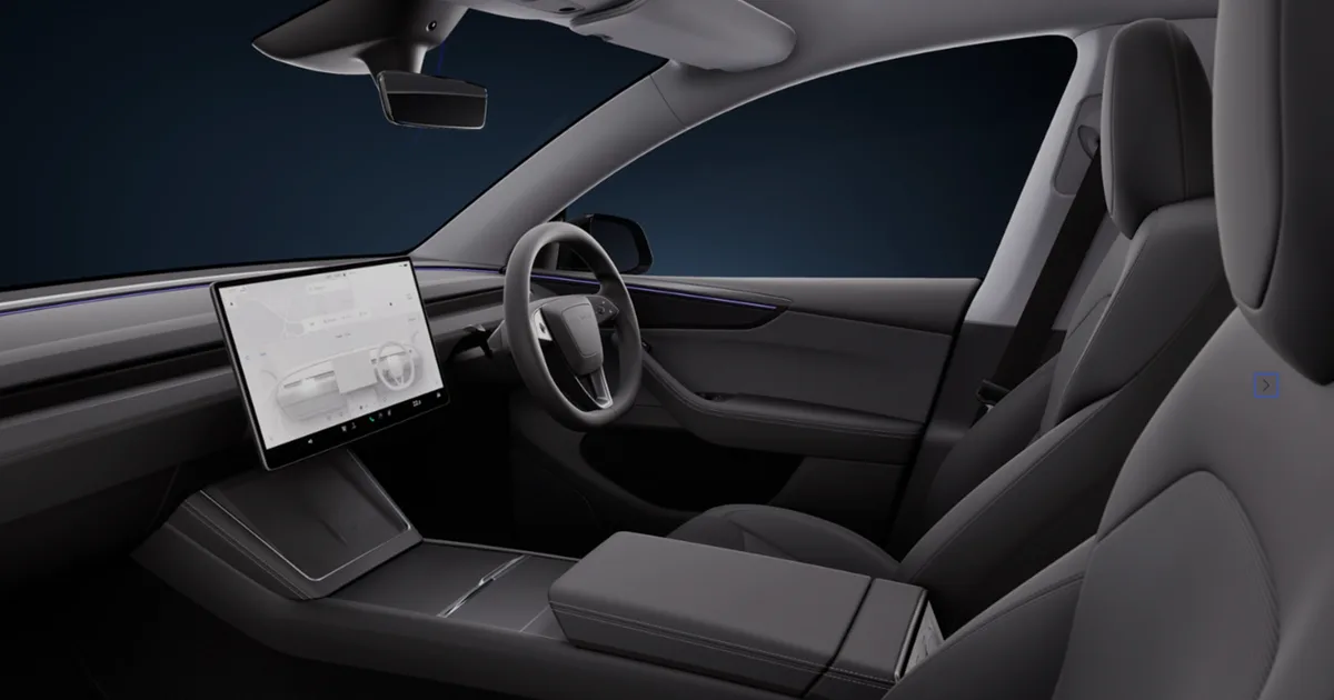 Tesla Model Y interior