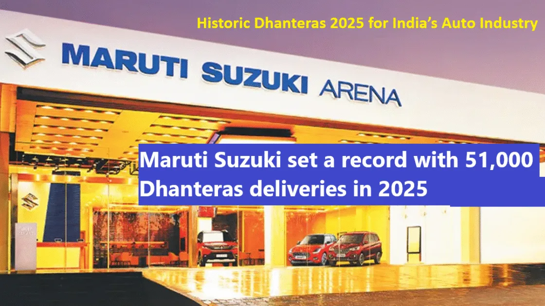 Record Dhanteras Sales for Maruti Suzuki Amid GST 2.0