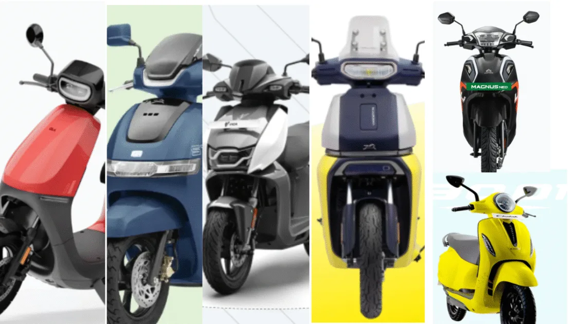 Top 6 Best Electric Scooters Under Rupees 1 Lakh in India